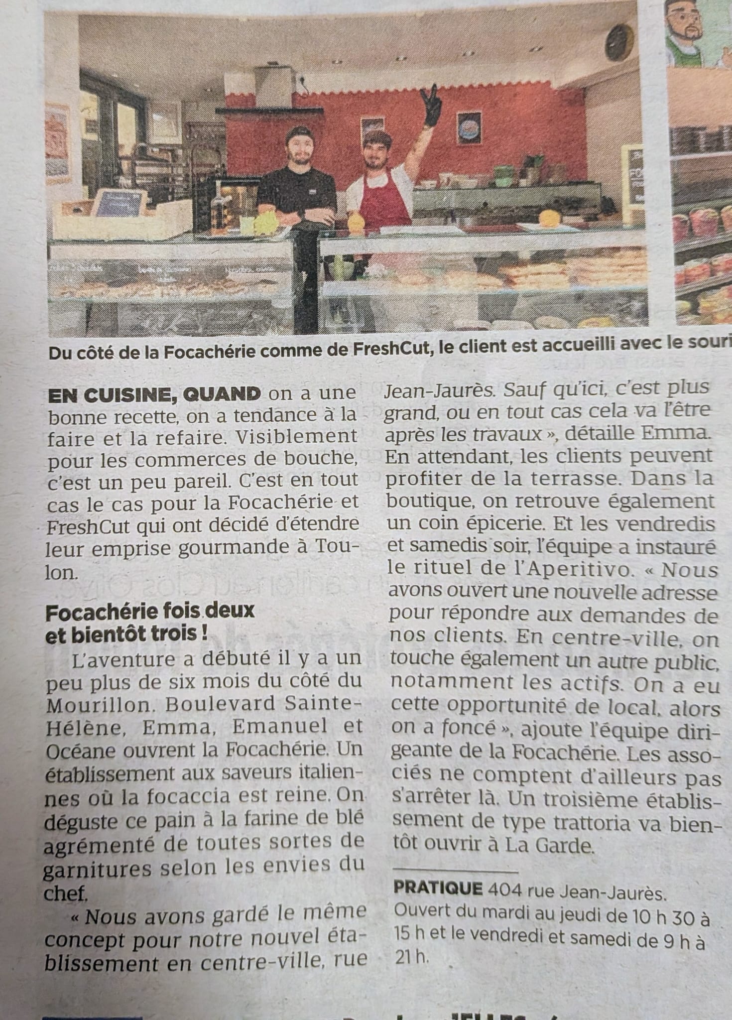 La Focachérie fois deux, et bientôt trois !