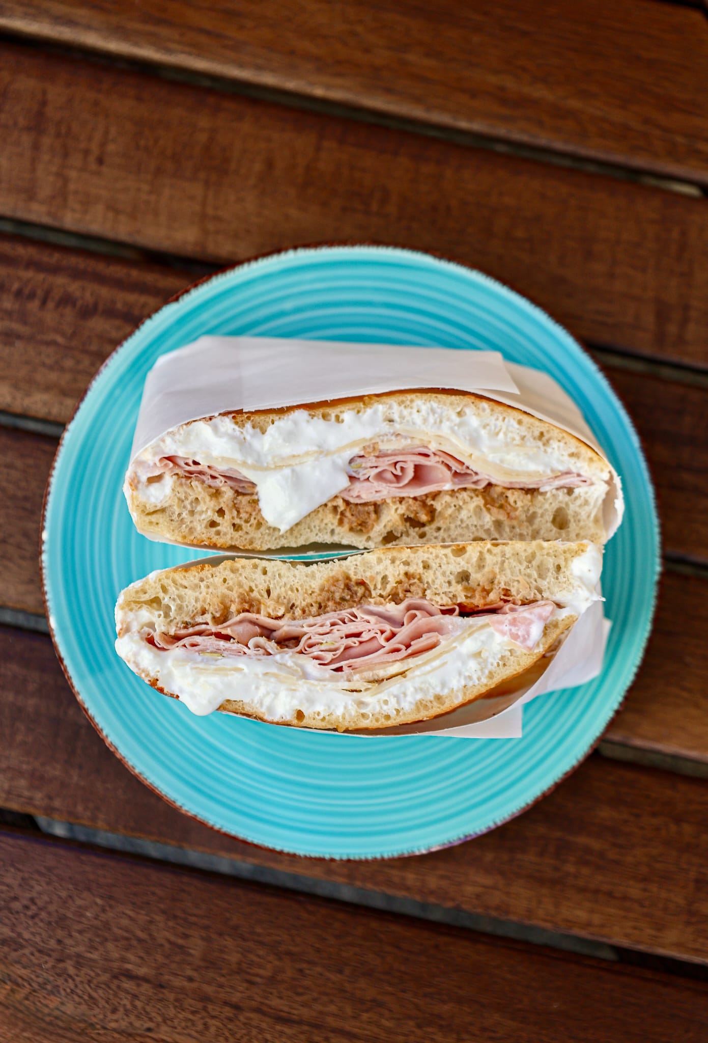 Focaccia artigianale de la Focacherie, préparée à Toulon